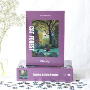 Sestavljanka-Cat-forest-podarim-darila-Piecely-slika1